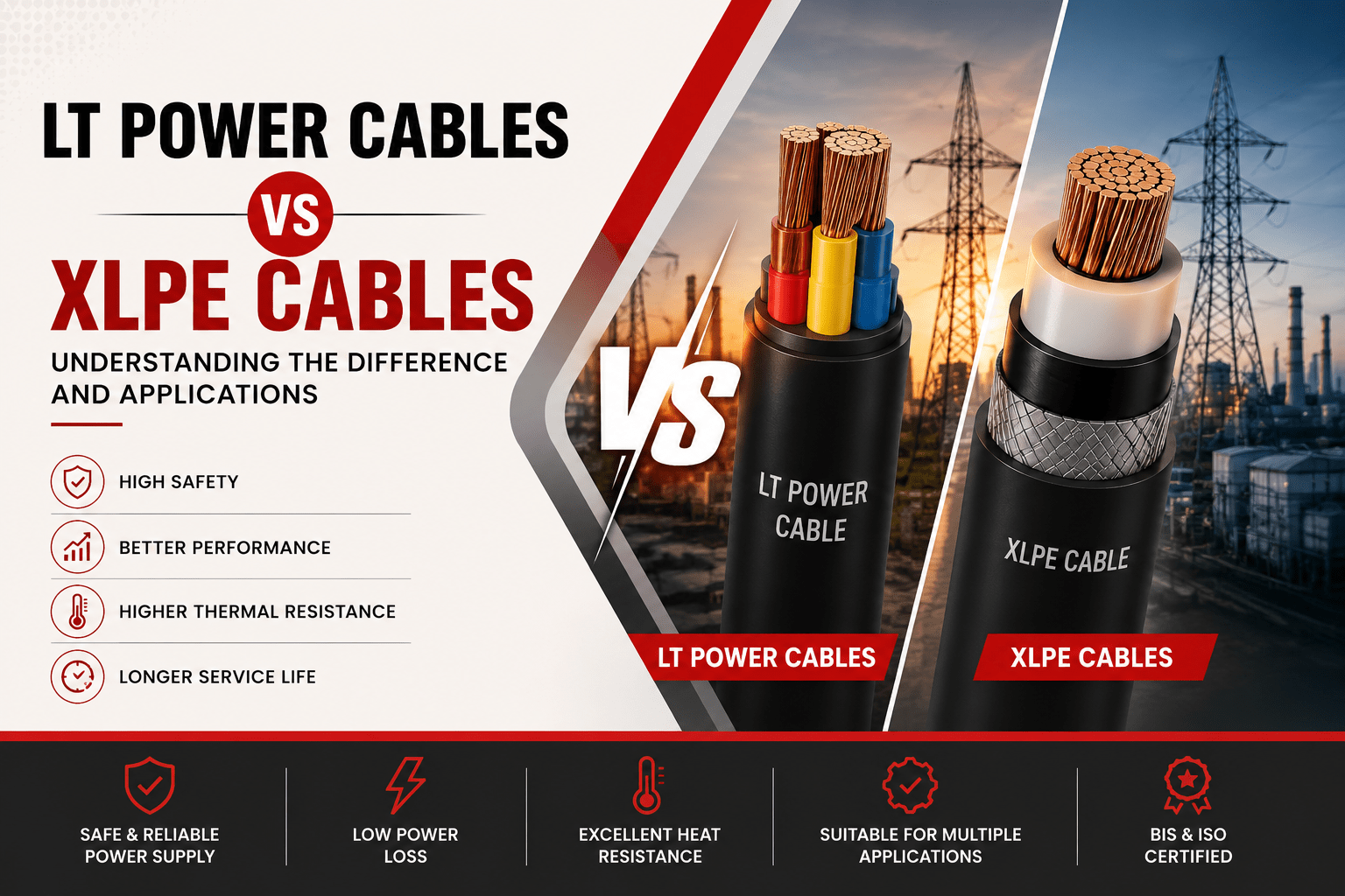 LT Power Cables vs XLPE Cables